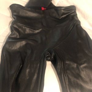 Spanx size small faux leather leggings